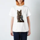 くろまるStoreの猫 スタンダードTシャツ