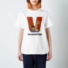 tawtawのAlphabet Animals - VELOCIRAPTOR Regular Fit T-Shirt