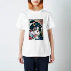 長友心平の浮世絵ボストンテリア Regular Fit T-Shirt