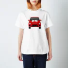 いろはにゃんこ堂の赤い車とちびにゃんず スタンダードTシャツ