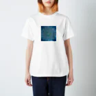 flower_millの蒼のチューリップ曼荼羅　fuwari_flower_mill Regular Fit T-Shirt