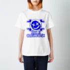 Ａ’ｚｗｏｒｋＳのニコちゃんクロスボーン BLU Regular Fit T-Shirt