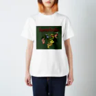 Exotc Peony～絵夢～のNepentes Paradiseシリーズ緑 スタンダードTシャツ