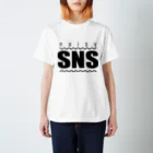 8garage SUZURI SHOPのnoisy SNS [Black] Regular Fit T-Shirt