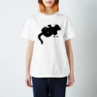 あふぐろ屋の気まま黒猫（両面） Regular Fit T-Shirt