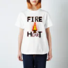 XTE. [Design By CronoA ]のFIRE HEART スタンダードTシャツ