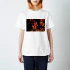 nokkccaのライトアップ紅葉 - Japanese maple(night shot) - スタンダードTシャツ