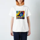 切り絵アート作家　梅田直人のふくろう スタンダードTシャツ