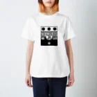 QUQU_WORKSのノーミュージックノーライフ ビッグマフデザイン ブラック Regular Fit T-Shirt
