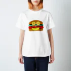 JSMMのピザの目バーガー スタンダードTシャツ