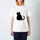 天使の輪の黒猫 スタンダードTシャツ