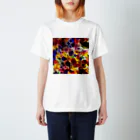 ayumi0924のベネチアンガラスの花 スタンダードTシャツ
