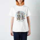 卯月まめのもふもふイラスト屋さんの【No.13】I LOVE FERRET スタンダードTシャツ