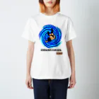 DOTSWRESTLERのABISEGERI BLUE（Black Logo） スタンダードTシャツ