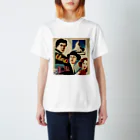 世界に1つだけのTシャツ屋【一点ものアートTシャツ専門店】の古い映画のポスター4 スタンダードTシャツ