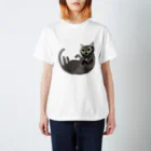 gogocats-shopのグレー猫 Regular Fit T-Shirt