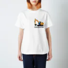 働く車・乗り物Tシャツ／KK商店のショベルカー（EXCAVATOR） スタンダードTシャツ