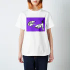 Tシャツ屋のさくたろう犬紫 スタンダードTシャツ