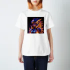 トリトリAIART⬣HEXA公認アンバサダー☁「cyberpunk girl」のcyberpunk girl ヨルムンガルド スタンダードTシャツ