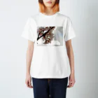 ムーンライトのイラスト風SAKURA Regular Fit T-Shirt