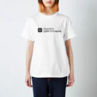 (Y◡Y) .｡oO (ｽｯｼ)のPowered by QMK Firmware (white) Regular Fit T-Shirt