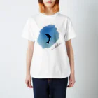 irukahimeのdolphin silhouette スタンダードTシャツ