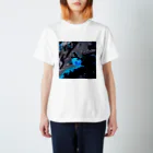 YuDesign￤ゆうデザインのぷくっといきものシリーズ魚ブルー Regular Fit T-Shirt