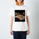 Little_Huge_Wild_Animalsのツミ正面黒 スタンダードTシャツ