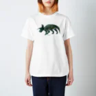 segasworksのTriceratops prorsus(トリケラトプス ・プロルスス)着彩画 Regular Fit T-Shirt