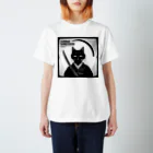 隠岐のトム次郎おじさんのアルバムジャケット風イラスト ～猫サムライ～ Regular Fit T-Shirt