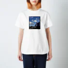 下北龍雲堂の【🐉開運🐉】下北火炎龍雲（古風な書体ロゴ・日付入り）グッズ Regular Fit T-Shirt