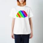 竹ノ子堂 無人販売所の虹脳(type2) Regular Fit T-Shirt