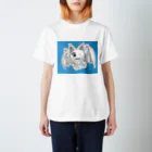 松田悟志のアートな小部屋のエリィちゃん（ブルーベース） Regular Fit T-Shirt