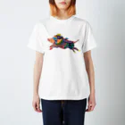 DokonecoのWhen Pigs Fly（豚が飛ぶ時） Regular Fit T-Shirt