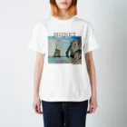 MUGEN ARTのモネ　エトルタの断崖  Claude Monet スタンダードTシャツ