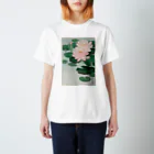 MUGEN ARTの小原古邨　睡蓮　Ohara Koson / Water Lilies スタンダードTシャツ