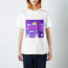 sakuの月とうさぎ Regular Fit T-Shirt