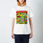 TAKARANOMORIの派手柄 SUNNY MAN イエローバック Regular Fit T-Shirt