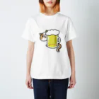 かんげんみつごのビール猫さま Regular Fit T-Shirt