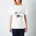 mi gatosのちぇっくねこ Regular Fit T-Shirt