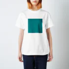 「Birth Day Colors」バースデーカラーの専門店の12月28日の誕生色「ビリジアン・グリーン」 Regular Fit T-Shirt