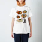 プカちゃんのタイTシャツのお店の手描き風タイ料理Tシャツ スタンダードTシャツ