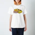 低山食堂 SUZURI店のバター好きのためのButterTシャツ(ピンク) Regular Fit T-Shirt