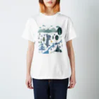 Mountain-and-Valleyの北欧風うさぎ Regular Fit T-Shirt