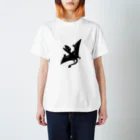 Kelfoy.のディモルフォドン(黒) Regular Fit T-Shirt