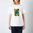 RRHmamaの花の群れ(夏) Regular Fit T-Shirt