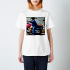 poko_chinのスモウライダー06 Regular Fit T-Shirt