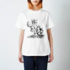 totosakiの白い羽黒い羽きつね Regular Fit T-Shirt