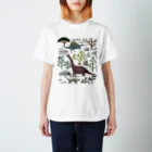 monuke_mayocoの草木きょうりゅうロック スタンダードTシャツ