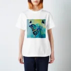 CCCHEART のbutterfly×Blue green スタンダードTシャツ